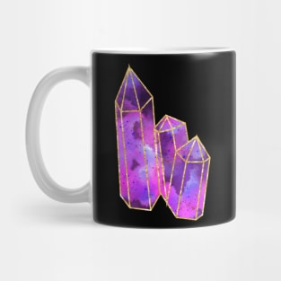 Purple Quartz Crystals Mug